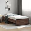vidaXL Cadre de lit sans matelas ch&ecirc;ne marron 75x190 cm