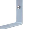 vidaXL Supports pour poteau de cl&ocirc;ture 3 pcs Acier galvanis&eacute;