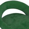 vidaXL Chaises pivotantes &agrave; manger lot de 2 Vert fonc&eacute; Velours