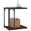 vidaXL Table d'appoint Ch&ecirc;ne fum&eacute; 50x35x52 cm Bois d'ing&eacute;nierie