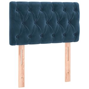 vidaXL Tête de lit Bleu foncé 80x7x78/88 cm Velours