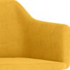 vidaXL Chaises pivotantes &agrave; manger lot de 6 Jaune Velours