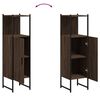 vidaXL Armoire de salle de bain chêne marron 33x33x120,5 cm
