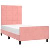 vidaXL Cadre de lit sans matelas rose 80x200 cm velours