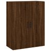vidaXL Armoires murales 2 pcs ch&ecirc;ne marron 69,5x34x90 cm