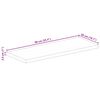 vidaXL Dessus de table 90x50x2,5 cm rectangulaire bois massif r&eacute;cup&eacute;r&eacute;