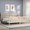 vidaXL Cadre de lit sans matelas 200x200 cm bois massif de pin