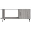 vidaXL Table basse sonoma gris 90x50x40 cm bois d'ing&eacute;nierie