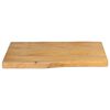 vidaXL Dessus de table 50x40x3,8 cm bord vivant bois massif manguier