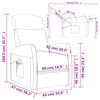 vidaXL Fauteuil Marron Tissu