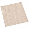 vidaXL Planches de sol 5,11 m&sup2; 55 pcs PVC Blanc et couleur bois