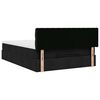 vidaXL Lit ottoman avec matelas et LED noir 140x200 cm tissu
