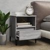 vidaXL Tables de chevet 2 pcs Sonoma gris 40x35x50 cm