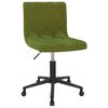 vidaXL Chaises pivotantes &agrave; manger lot de 6 vert clair velours