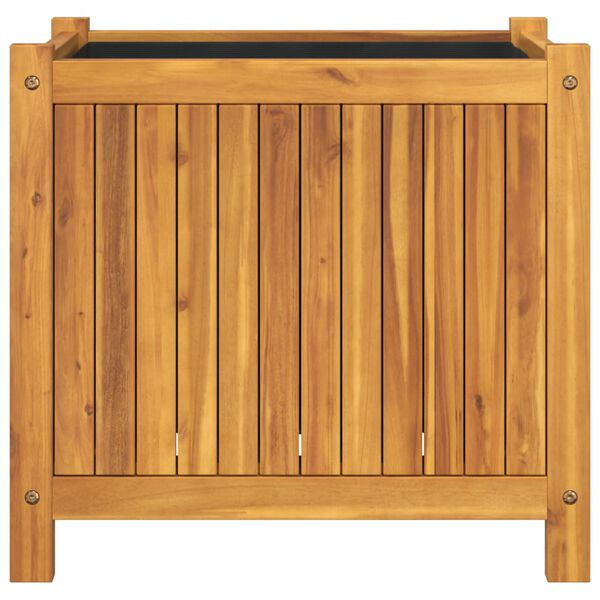 vidaXL Jardini&egrave;re avec doublure 54x31x50 cm bois massif d'acacia
