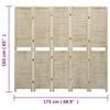 vidaXL Cloison de s&eacute;paration 5 panneaux 175x165 cm Bois de Paulownia