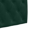 vidaXL T&ecirc;te de lit suspendue Vert fonc&eacute; 210 x 55 x 7 cm Velours