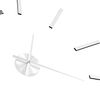 vidaXL Horloge murale 3D Design moderne 100 cm XXL Argent&eacute;