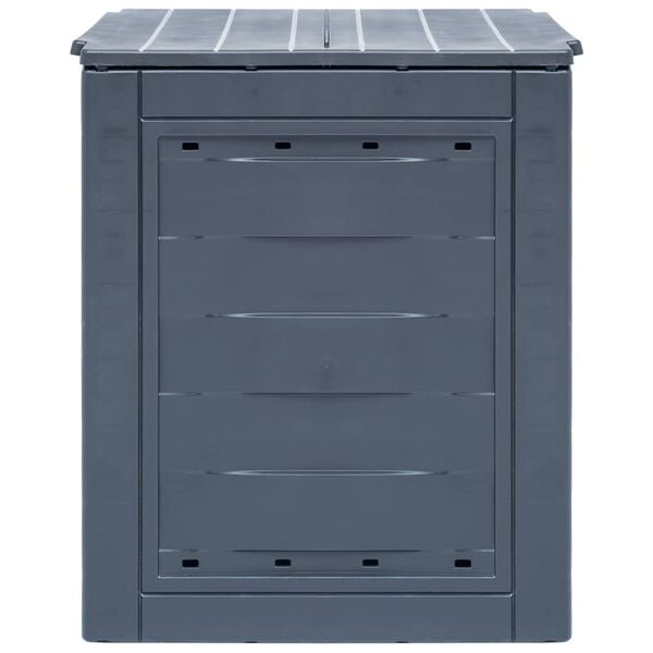 vidaXL Bac &agrave; compost de jardin Gris 60x60x73 cm 260 L