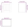vidaXL Armoire de cuisine 2 pcs Noir 40 x 31 x 40 cm Bois d'ing&eacute;nierie