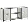 vidaXL Ensemble de rangement cuisine HATTEM 3 pc Argent&eacute;