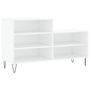 vidaXL Armoire &agrave; chaussures Blanc 102x36x60 cm Bois d'ing&eacute;nierie
