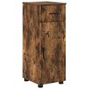 vidaXL Ensemble de mobilier de salle de bain 4 pcs Ch&ecirc;ne fum&eacute;