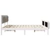 vidaXL Cadre de lit Gris clair 160 x 200 cm Pin massif