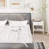 vidaXL Prot&egrave;ge-matelas blanc 160x220 cm