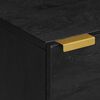 vidaXL Table de chevet noir 40x33x46 cm bois de manguier solide