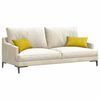 vidaXL Coussins de canap&eacute; 2 pcs Jaune 50 x 30 cm