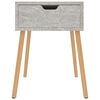 vidaXL Table de chevet Gris b&eacute;ton 40x40x56 cm Bois d'ing&eacute;nierie