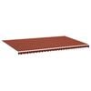 vidaXL Tissu de remplacement pour auvent orange et marron 600x350 cm polyester