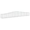 vidaXL Panier de gabions arqu&eacute; 400x50x40/60 cm Fer galvanis&eacute;