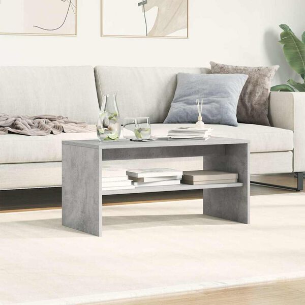 vidaXL Meuble TV Gris cement 80 x 40 x 40 cm Agglom&eacute;r&eacute;