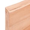 vidaXL Comptoir de salle de bain marron 180x50x(2-6) cm bois trait&eacute;