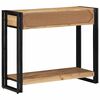 vidaXL Table console Marron 90 x 33 x 75 cm Bois d'Acacia Massif