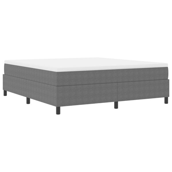 vidaXL Cadre de lit plateforme Gris clair 180 x 200 cm tissu