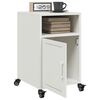 vidaXL Table de chevet blanc 36x39x59 cm acier