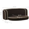 vidaXL Canap&eacute; pliable pour chien Marron 73x67x26 cm Coussin lavable