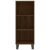 vidaXL Buffet haut Ch&ecirc;ne marron 34,5x34x180 cm Bois d'ing&eacute;nierie