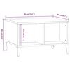 vidaXL Table basse Ch&ecirc;ne sonoma 60x50x36,5 cm Bois d'ing&eacute;nierie