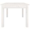 vidaXL Table basse Blanc 80x50x40 cm Bois massif de pin