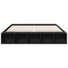 vidaXL Cadre de lit sans matelas noir 200x200 cm