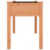 vidaXL Jardini&egrave;re avec doublure marron 118x59x76 cm bois massif sapin