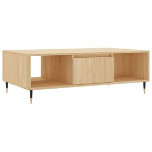 vidaXL Table basse ch&ecirc;ne sonoma 104x60x35 cm bois d'ing&eacute;nierie