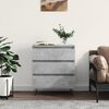 vidaXL Buffet Gris b&eacute;ton 60x35x70 cm Bois d'ing&eacute;nierie