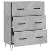 vidaXL Buffet gris b&eacute;ton 69,5x34x90 cm bois d'ing&eacute;nierie