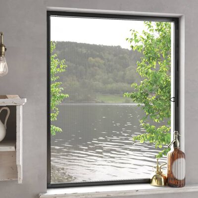 vidaXL Moustiquaire pour fenêtres Anthracite 100x120 cm