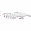 vidaXL Surmatelas Blanc 160 x 200 x 3,5 cm Tissu en Tricot